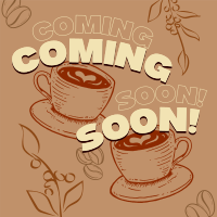 Cafe Coming Soon Instagram post Image Preview