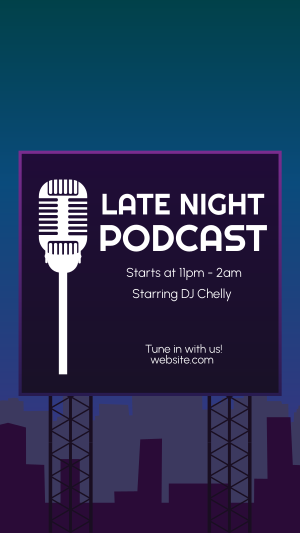 Late Night Podcast Facebook story Image Preview