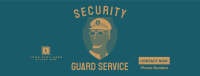 Security Guard Booking Facebook cover Image Preview