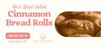 Best-seller Cinnamon Rolls Twitter Post Design