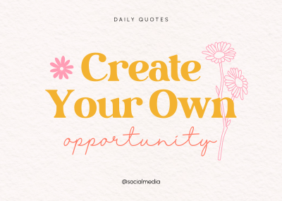Create Your Own Opportunity Postcard Image Preview