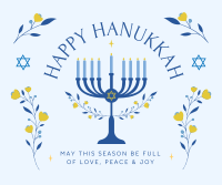 Happy Hanukkah Facebook post Image Preview