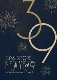 Classy Year End Countdown Poster Design