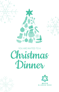 Christmas Tree Collage Invitation Image Preview