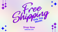 Sparkly Shipping Promo Animation Image Preview