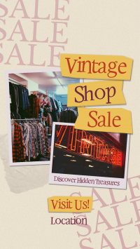 Retro Vintage Shop Sale Instagram Story Preview