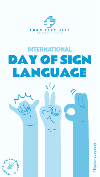 Sign Language Instagram Story Design