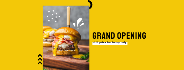 Restaurant Grand Opening Facebook Cover Design Image Preview