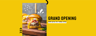 Restaurant Grand Opening Facebook cover Image Preview