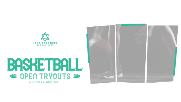 Basketball Ongoing Tryouts Facebook Event Cover Design