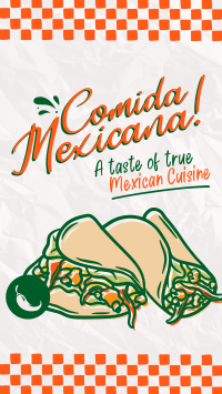 Comida Mexicana Facebook Story Design