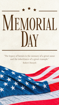 Modern Minimalist Memorial Day Instagram story Image Preview