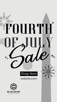 4th of July Text Sale Instagram Reel Image Preview