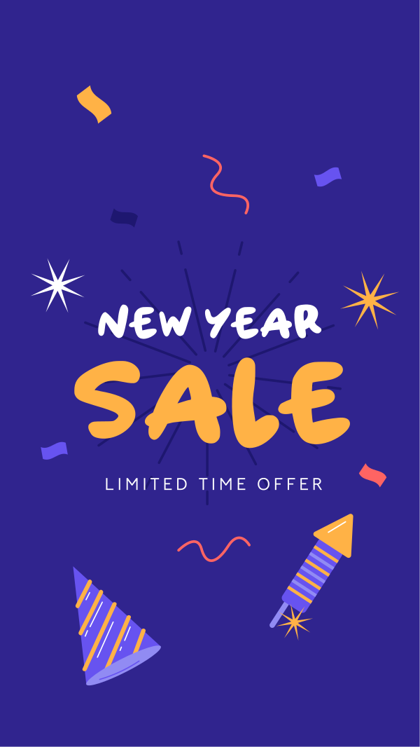 New Year Sale Instagram Story Design Image Preview