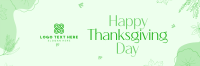 Minimalist Thanksgiving Twitter Header Design