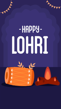 Happy Lohri Instagram story Image Preview