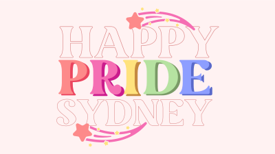 Happy Pride Text Facebook Event Cover Image Preview