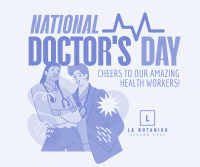 Doctor's Day Celebration Facebook Post Design