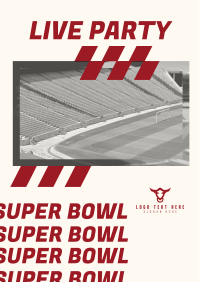 Super Bowl Field Poster Design