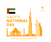 UAE National Day Landmarks Facebook post Image Preview