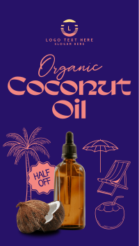 Organic Coconut Oil Instagram Reel Preview