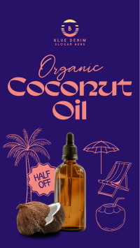 Organic Coconut Oil Instagram Reel Image Preview