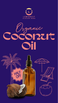 Organic Coconut Oil Instagram reel Image Preview