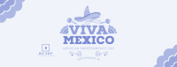 Viva Mexico Sombrero Facebook cover Image Preview