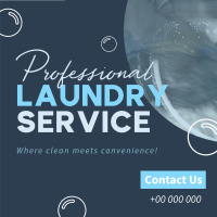Professional Laundry Service Linkedin Post Design