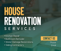 House Renovation Facebook Post Design