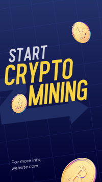 Crypto Mining Secrets Instagram Story Design