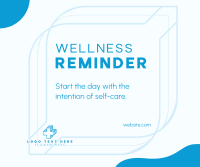 Wellness Self Reminder Facebook Post Design