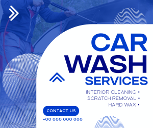 Minimal Car Wash Service Facebook post Image Preview