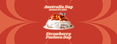 Australian Strawberry Pavlova Facebook cover Image Preview
