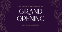 Floral Grand Opening Facebook ad Image Preview