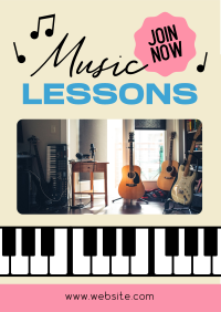 Music Lessons Flyer Design