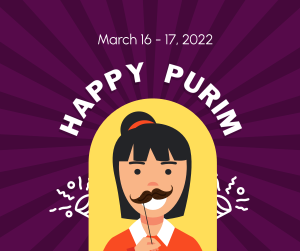 Girl Attending Purim Facebook post Image Preview