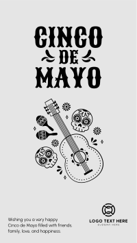 Guitar Cinco De Mayo Instagram story Image Preview