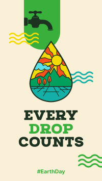 Every Drop Counts Instagram Story Design