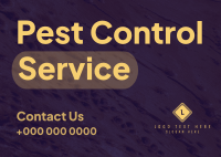 Minimalist Pest Control Postcard Image Preview