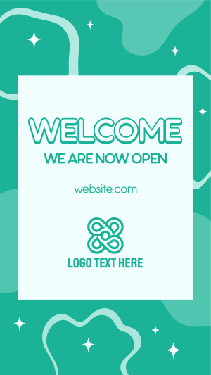 Welcome Now Open Facebook story Image Preview