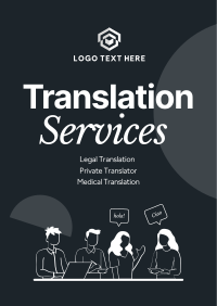 Translator Services Poster Design