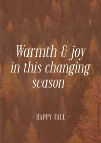 Autumn Season Quote Poster Image Preview