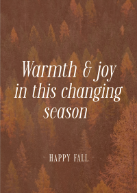 Autumn Season Quote Poster Design