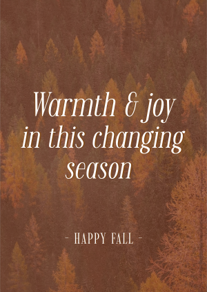 Autumn Season Quote Poster Image Preview