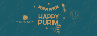 Purim Jewish Festival Facebook cover Image Preview