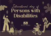 Persons with Disability Day Postcard Image Preview