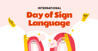 Sign Language Day Facebook Ad Design