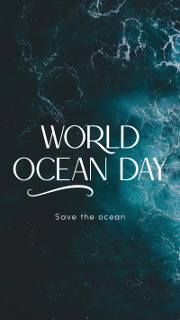 Minimalist Ocean Advocacy YouTube Short Design