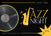 Musical Jazz Day Postcard Design